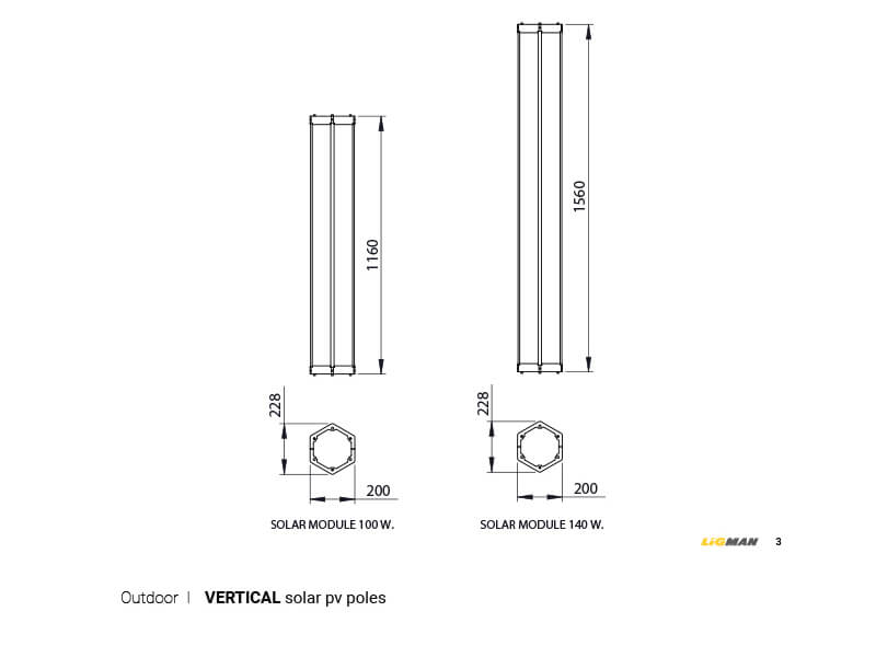 LIGMAN Vertical Solar Panel Lighting Poles 05-1