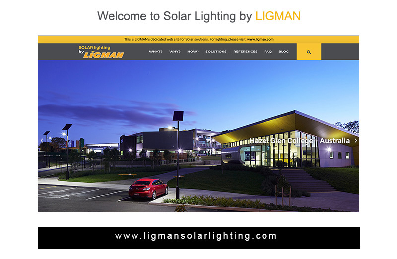 LIGMAN Vertical Solar Panel Lighting Poles